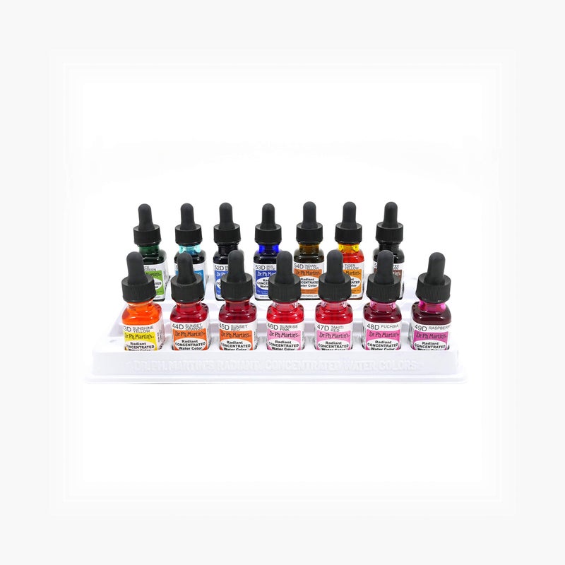 Dr. Ph. Martin's Radiant Concentrated Water Color, 0.5 oz, Set of 14 (Set D) - Image 3